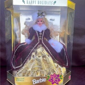 Mattel 1996 Happy Holidays Barbie Doll - Special Edition